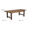 Flash Furniture Rectangle Antique Farm Table, Wood Top, Wood Grain XA-FARM-12-GG - alternate 6